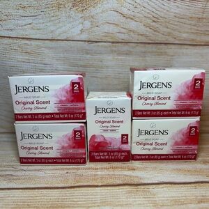 Jergens Cherry Almond Mild Soap Original Scent - 10 Bars (5 x 2 Pack) -3 Oz Each